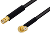 SMP Female to SMP Female Right Angle Cable 12 Inch Length Using PE-SR405FLJ Coax - PE3C0438-12 - Pasternack