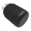 Captive Nut, 4-40 Thread, Blind Hole, Steel Ferrule, Aluminum Knob, Black - N7-52-51 - Southco