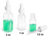 Clear Glass Rounds with White Bulb Glass Droppers - 4000-41 - SKS Science Products