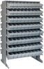 2 Side Sloped Rack, 16Shelves/144Bin/gry; Shelving Unit Type Quantum Storage - 44AC6394 - Newark, An Avnet Company
