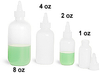 Natural LDPE Round Bottles with Natural Twist Top Caps - 0001-41 - SKS Science Products