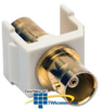 Hubbell Snap Fit Coaxial Gold BNC F/F Coupler - SFBGOW - TelephoneStuff.com