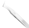 Excelta Three Star Utility Tweezers 6-SA - Stainless Steel Angled Flat Sharp Point Tip - 0.01 in Tip Width - 4 1/2 in Length - 0.01 in Thick - EXCELTA 6-SA - R. S. Hughes Company, Inc.