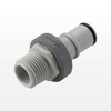NS6 Series Coupling Insert, Shutoff Polypropylene In-Line Pipe Thread - NS6D24008 - Qosina Corp.