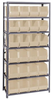 Open Shelving, 7Shelves, 24Bins, Ivory; Shelving Unit Type Quantum Storage - 44AC6719 - Newark, An Avnet Company
