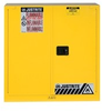 Justrite Sure-Grip EX 40 gal Yellow Hazardous Material Storage Cabinet - 43 in Width - 44 in Height - 697841-11352 - 697841-11352 - R. S. Hughes Company, Inc.