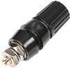 Binding Post, Fluted, Black, Panel Mount; Product Range Abbatron Hh Smith - 28F1241 - Newark, An Avnet Company