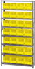 Open Shelving, 8Shelves, 28Bins, Yellow; Shelving Unit Type Quantum Storage - 44AC6691 - Newark, An Avnet Company