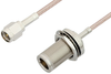 SMA Male to N Female Bulkhead Cable 48 Inch Length Using RG316 Coax - PE33555-48 - Pasternack