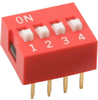 Dip Switch, 4Pos, Spst, Slide, Th; No. Of Circuits E-Switch - 15N7616 - Newark, An Avnet Company