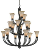 1850-15L RT Large Chandeliers-Glass Shade - 410441 - Capital Lighting, Inc.