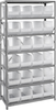 Open Shelving, 7Shelves, 24Bins, Clear; Shelving Unit Type Quantum Storage - 42AC5780 - Newark, An Avnet Company