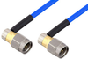SMA Male Right Angle to SMA Male Right Angle Cable 50 cm Length Using PE-086FLEX Coax , LF Solder - PE3CA1041-50CM - Pasternack