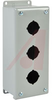 ENCLOSURE;PUSH BUTTON;(3) 30.5MM HOLE;9.00LX3.47WIN;STEEL;GRAY - 70067018 - Allied Electronics, Inc.