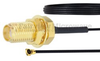 SMA Female Bulkhead to HMCX32 1.2 Plug Cable 0.81mm Coax in 6 Inch and RoHS Compliant - FMCA1007-6 - Fairview Microwave Inc.