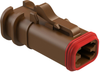 Automotive Housing, Plug, 4Pos, Brown; Product Range Amphenol Sine/tuchel - 78AC6012 - Newark, An Avnet Company