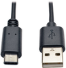 USB 2.0 Cable, USB Type-A Male to USB Type-C (USB-C) Male, 3-ft. -- U038-003 - Image