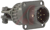 connector,metal circ,class a,wall recept w/clamp,size 10,6 #20 solder pin cont - 70010448 - Allied Electronics, Inc.