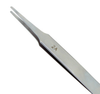 Excelta Three Star Utility Tweezers 2A - Straight Tapered Flat Point Tip - 0.06 in Tip Width - 4 3/4 in Length - 0.01 in Thick - EXCELTA 2A - R. S. Hughes Company, Inc.