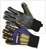 Impacto WGCOOLRIGGL Blue/Yellow Large Synthetic Leather Glove - Silicone Palm & Fingers Coating - 628167-40040 - 628167-40040 - R. S. Hughes Company, Inc.