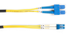 2m (6.5ft) LCSC YL OS2 SM Fiber Patch Cable INDR Zip OFNR - FOSM-002M-SCLC - Black Box