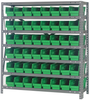 Open Shelving, 7Shelves, 48Bins, Green; Shelving Unit Type Quantum Storage - 44AC8748 - Newark, An Avnet Company