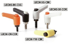 Clamp Lever - Miniature Type, Male Screw - with Push Button -- LECMS-3-10-BK-CBK - Image