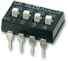 Dip Switch, Ad Series, Spst, Dip Unsealed, Through Hole, 100 Ma, 24 Vdc Rohs Compliant Te Connectivity - 89K8404 - Newark, An Avnet Company
