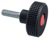 Plastic Knurled Knobs with Stud by ELESA® -- 33811 - Image