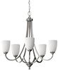Light Single Tier Chandelier - F2584/5BS - Murray Feiss Lighting