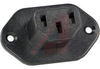 EAC Series 3 pin female receptacle w/ short solder lug terminals - 70214220 - Allied Electronics, Inc.