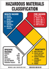 Brady B-450 Polyethylene Rectangle Chemical, Biohazard, Hazardous & Flammable Material Sign - 10 in Width x 7 in Height - TEXT: NFR CLASSIFICATION - 26631 - 754473-26631 - R. S. Hughes Company, Inc.