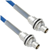 Halogen Free Cable Assembly TRB Insulated Bulk Head 3-Lug Cable Jack to Jack with Bend Relief MIL-STD-1553 .242