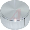 Knob; 1.250 in.; Straight Knurl; 0.250 in.; Natural; Alcoswitch - 70156268 - Allied Electronics, Inc.