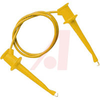 Minigrabber Test Clip Patch Cord, 24 Inch, Yellow - 70197262 - Allied Electronics, Inc.