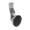 Quarter-Turn Cam Latch, Slotted Recess, 20mm  Grip, Not Sealed, Zinc Alloy, Powder Coat, Black - E5-1-005-110 - Southco