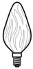 Standard Incandescent Lamp -- 15FC/AU-CD2-6PK-120 - Image