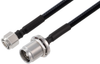 2.2-5 Male to 4.3-10 Female Bulkhead Low PIM Cable 100 CM Length Using 1/4 inch Superflexible Coax - PE3C8053-100CM - Pasternack