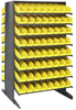 2 Side Sloped Rack, 16Shelves/128Bin/yel; Shelving Unit Type Quantum Storage - 44AC6338 - Newark, An Avnet Company