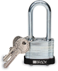 Brady Black Steel 5-pin Keyed & Safety Padlock 99548 - 1 9/16 in Width - 1 1/3 in Height - 17/64 in Shackle Diameter - 2 Key(s) Included - 754476-99548 -- 754476-99548 - Image