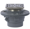Floor Drain with Square Stainless Steel Strainer - FD-1100-L - Watts