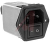 Power Entry Module, Power Entry; 250 VAC; 6 A; 0.031 to 0.098 in.; Preconnected - 70185809 - Allied Electronics, Inc.