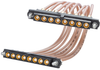 8 Pos. Female SIL RG178 Cable Assembly, 150mm, double-end, Jackscrews -- M80-FC305F1-08-0150F1 - Image