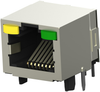Rj45 Connector, Jack, 8P8C, 1Port, Th; Modular Connector Type Amp - Te Connectivity - 76AC9907 - Newark, An Avnet Company