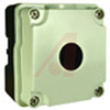 Enclosure for 22mm Pushbutton, 1 opr, GDC Aluminum, Gray, 93Lx90Wx72H mm - 70074858 - Allied Electronics, Inc.