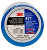 3M 471 Blue Marking Tape - 3 in Width x 36 yd Length - 5.2 mil Thick - 68849 - 051115-68849 - R. S. Hughes Company, Inc.