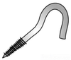 Screw Hook - Non Metric - 65006 - Minerallac Company