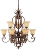3549DS-241 Large Chandeliers-Glass Shade - 431753 - Capital Lighting, Inc.