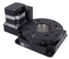 Motorized rotation stage, integrated controller and motor encoder, 360 degree rotation, 120 mm diameter, high speed, medium torque, motor up - X-RSB120AU-E01 - Zaber Technologies, Inc.