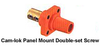 Cam-Lok Panel Mount Double Set Screw - Male - Green - 186-523 - Premier Lighting & Production Company
